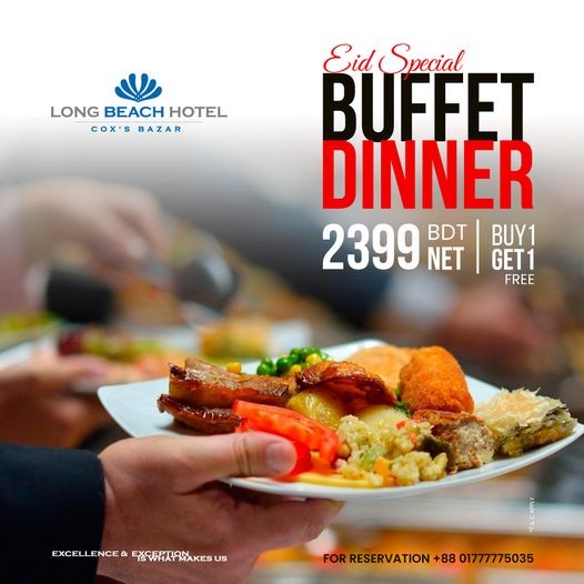 Indulge in an Unforgettable Eid Dining Experience at Long Beach Hotel in Cox's Bazar