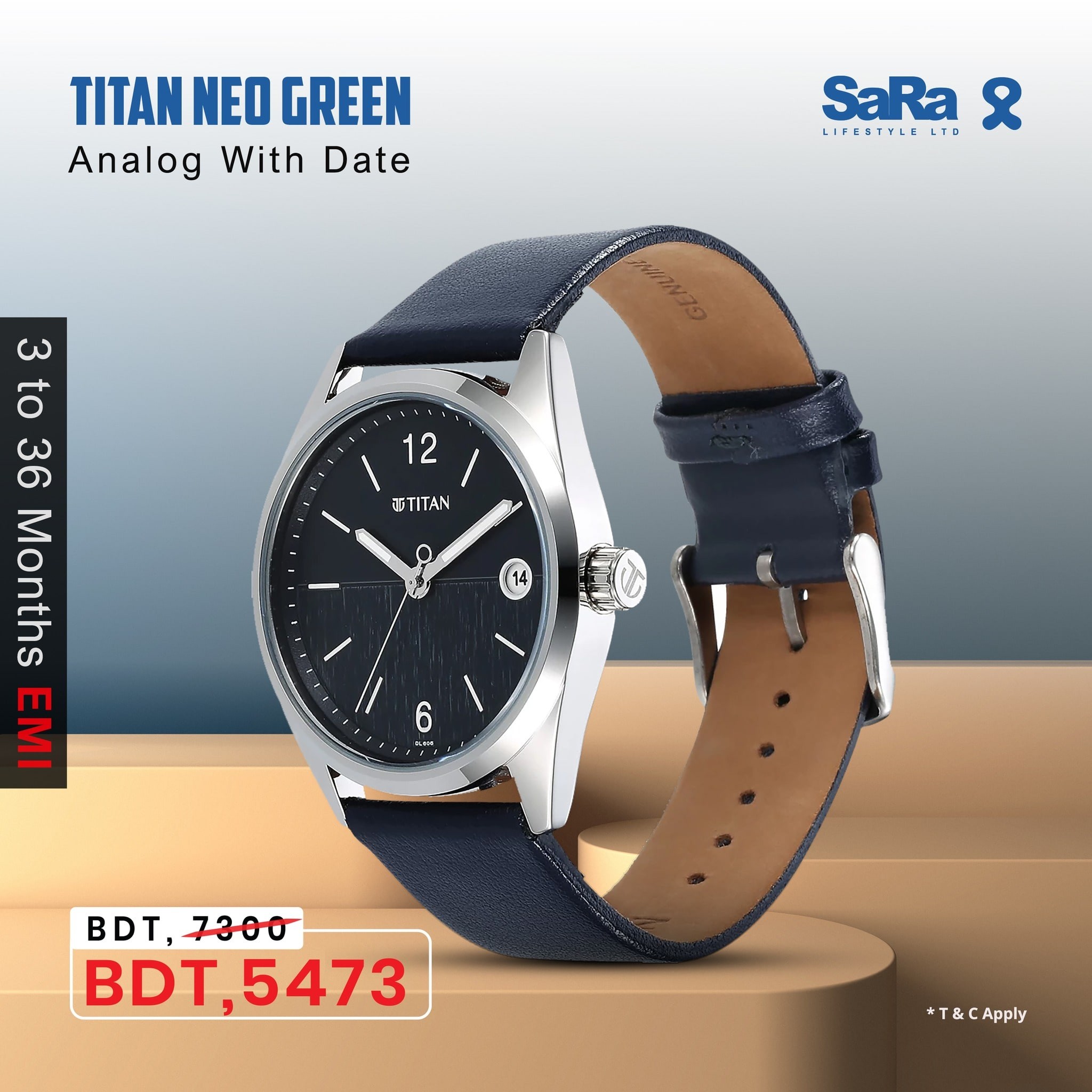 25% discount On Titan Neo Green watch-SaRa Lifestyle Ltd.