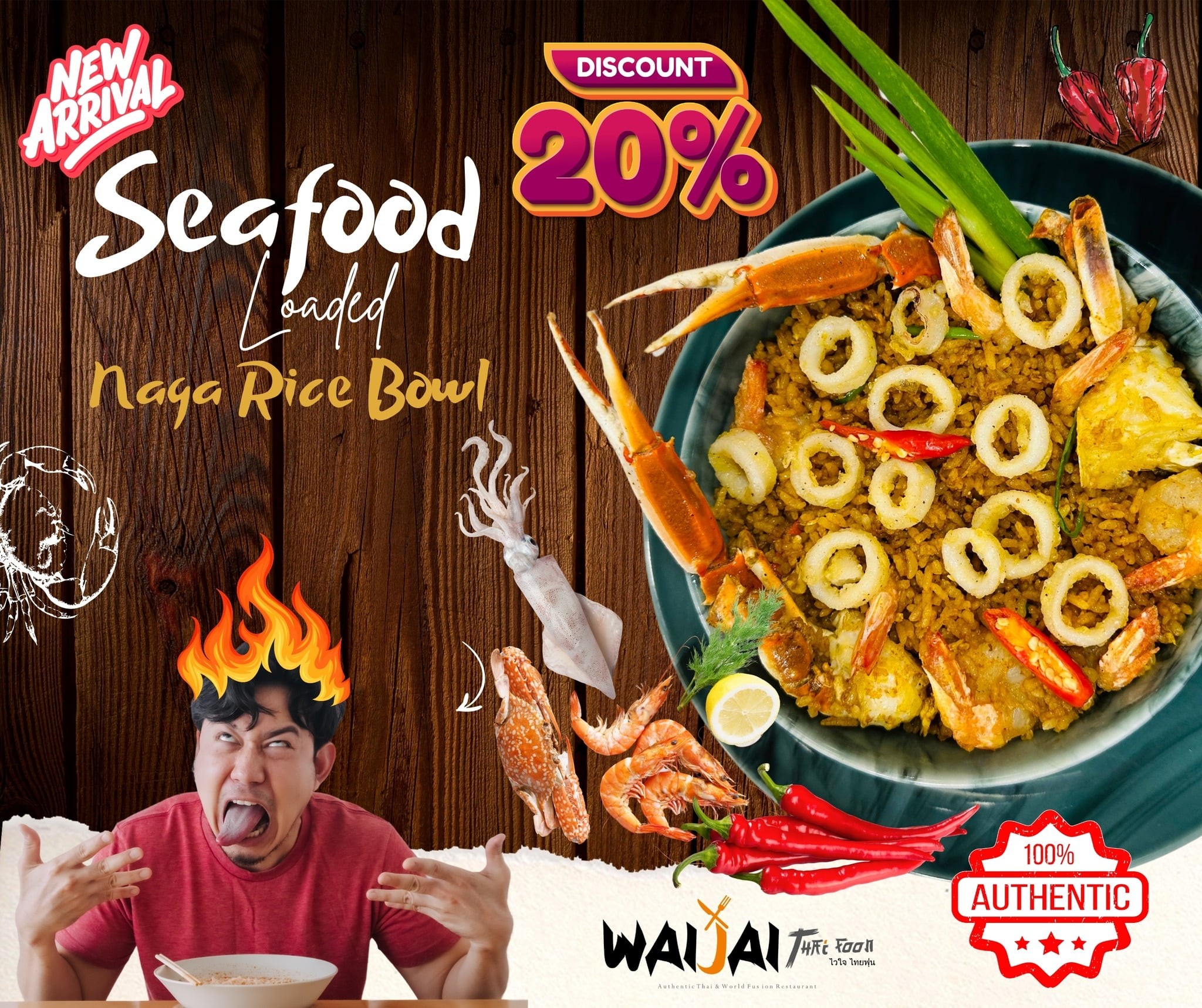 Prepare your taste buds for a culinary adventure like no other as Waijai Thaifoon