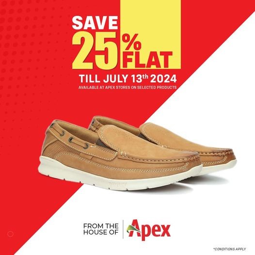 Flat 25% Off on Selected Products at Apex - Summer Sale 2024