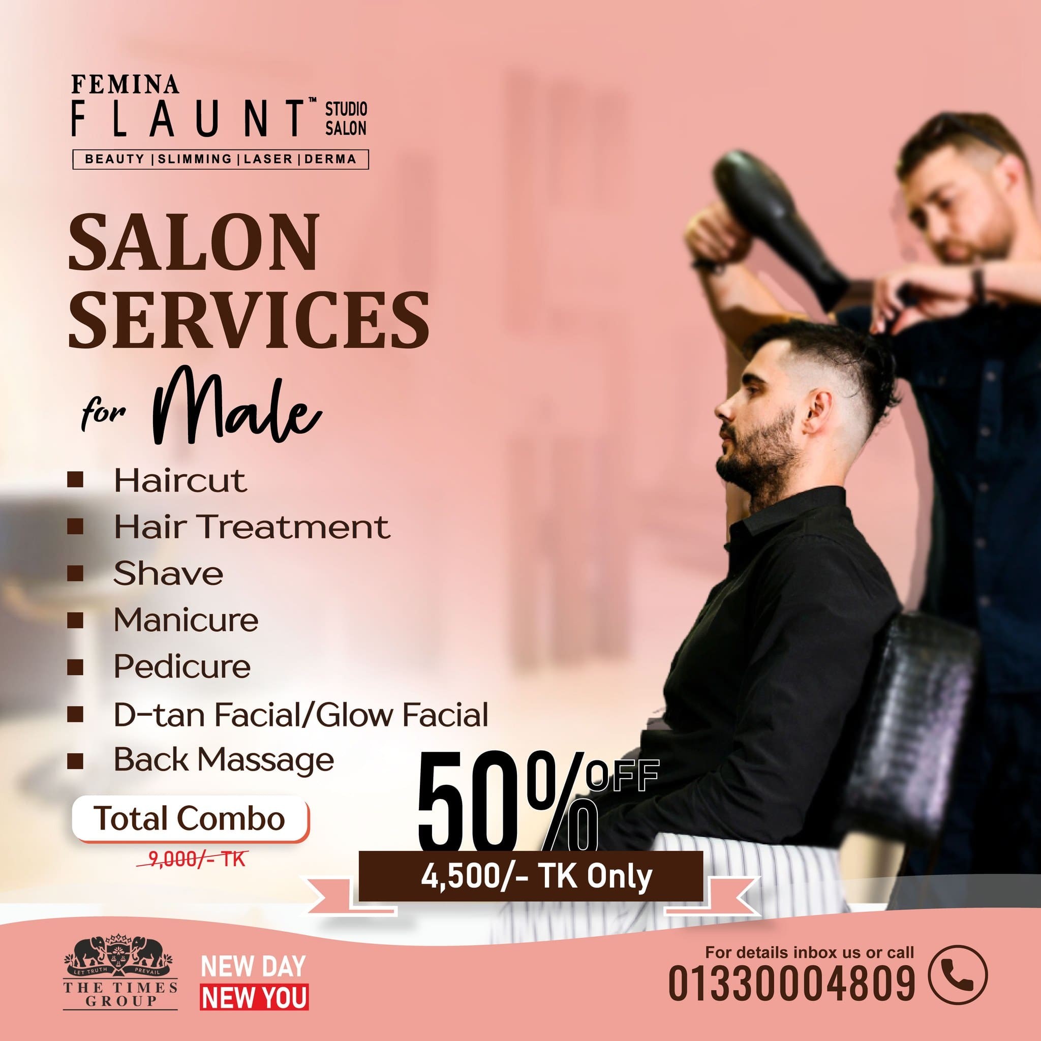 Femina Flaunt Studio Salon BD 𝐄𝐧𝐣𝐨𝐲 𝟓𝟎% O𝐟𝐟