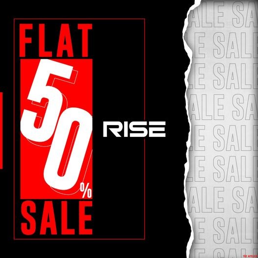 Upgrade Your Style with RISE - Flat 50% Off Sale!