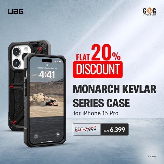 Gadget and Gear | UAG Monarch Kevlar Case for iPhone 15 Pro