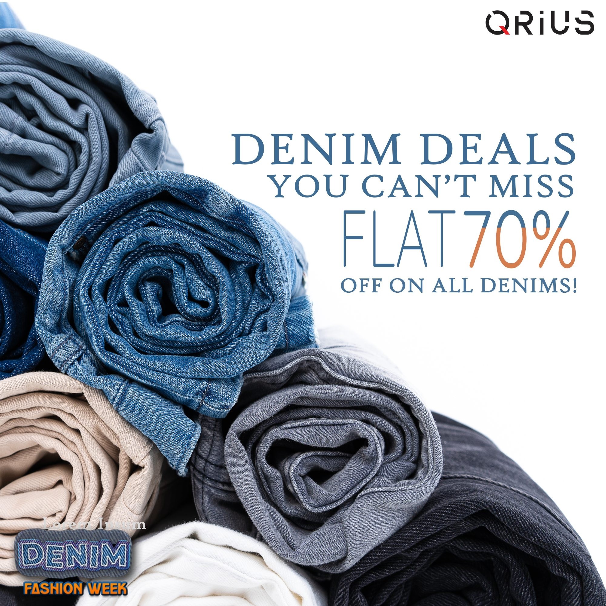 70% Off on Denim - Available Online & In-Store |  QRIUS