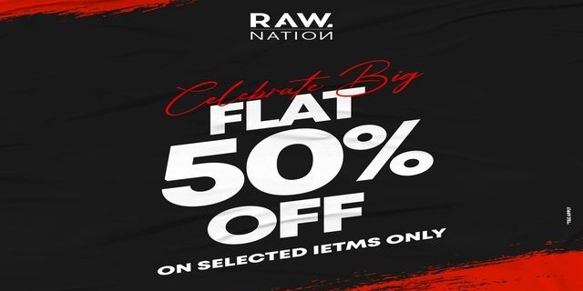 50% OFF at Raw Nation